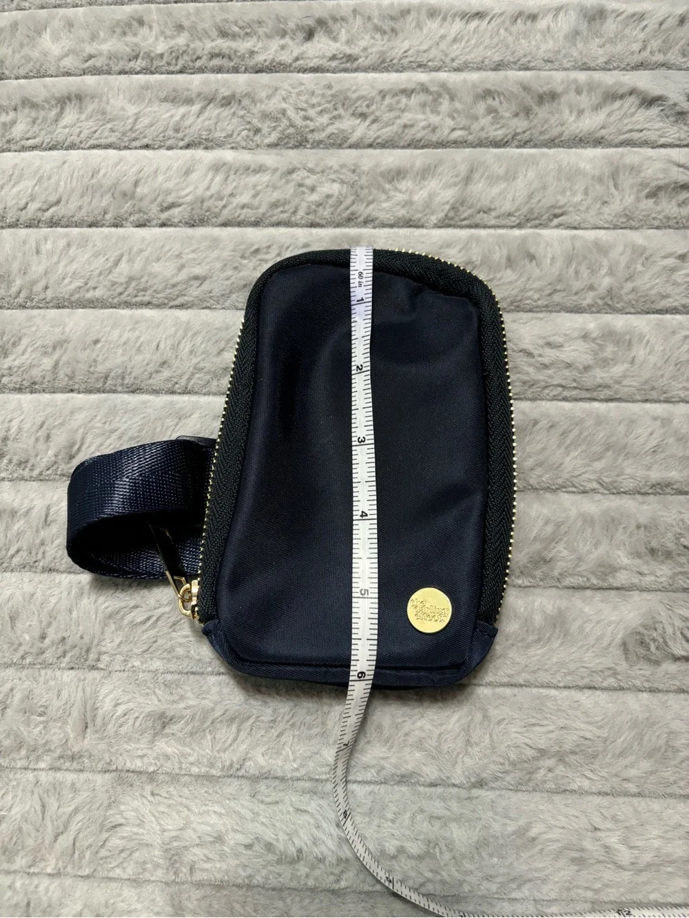 The Darling Effect Tumbler Fanny Pack Navy Blue Wristlet
